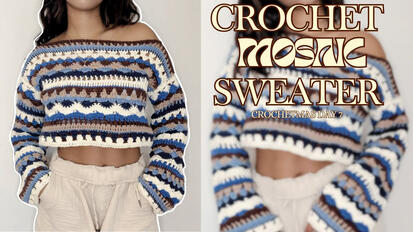 Crochet Mosaic Sweater